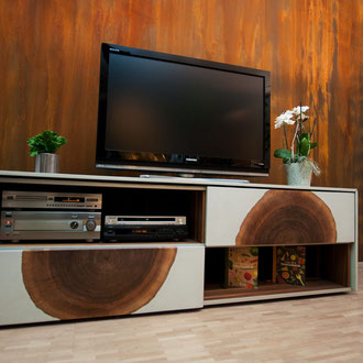 Rost TV kastl Farbe Wand Oxidant Einfach schnell diy 