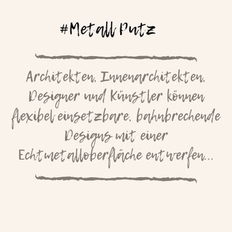 Architekten, innenarchitekten, designer und Künstler können flexibel einsetzbare, bahnbrechende designs mmit einer echt metalloberfläche entwerfen