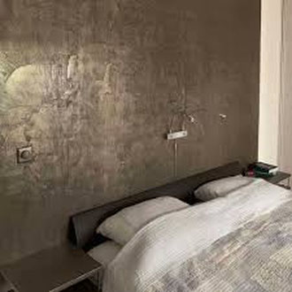 Metall putz gold bronze silber rost küche Keuken wohnen wonen statement charakter interior architektur luxus elegant robust schalfzimmer