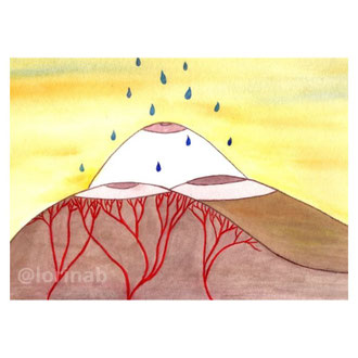 La terre nourricière - peinture de Lorina