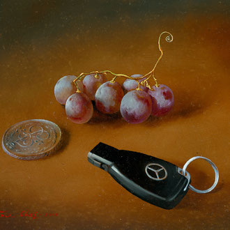 Genia Chef, My Personal Values, 14 x 18 cm, oil on panel