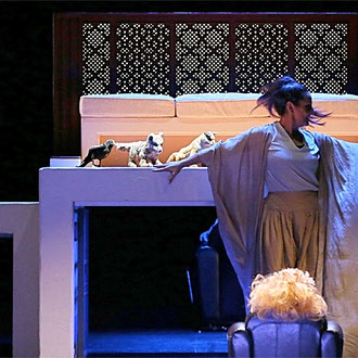 scénographie de Kalila wa Dimna. Opéra en arabe et français. Création mondiale au Festival d’Aix-en-Provence 2016. Direction Zied Zouari. Mise en scène Olivier Letellier. Décors Charbeau Casaban..