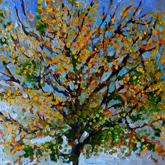 arbre 3, 40x40cm, huile, 2009