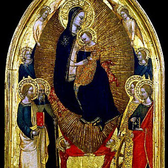 Madonna and Child in Glory, Cione, 1360 