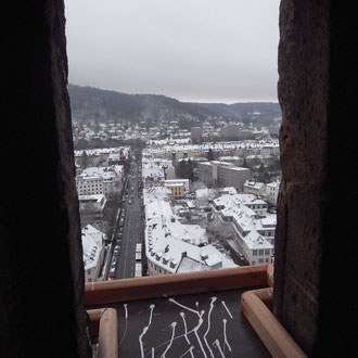 Anflugbrett mit Blick auf die Deutschhausstraße. Foto: Jonas Hagge