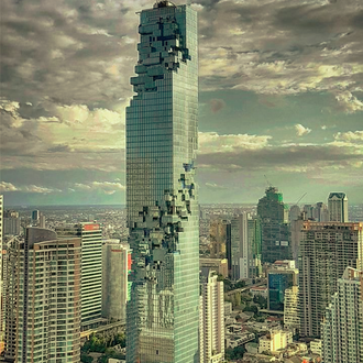 Mahanakhon, the tallest skyscraper in Bangkok (The New Art Design Skyscraper of Bangkok, Mahanakhon, Peerasith Kun, Creative Spotting) 
