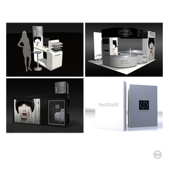 Illustrations 3D / Conception et réalisation mobilier-présentoir-stand / Client Safral
