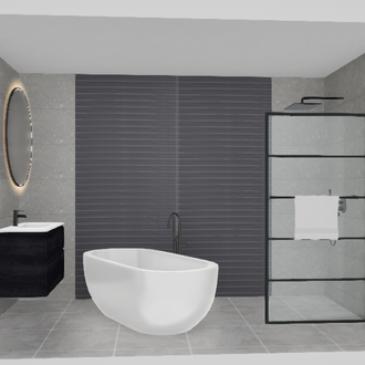 Moderne badkamer 3D