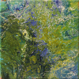 Wetland I, Acryl auf Leinwand, 30x30 cm, 2018