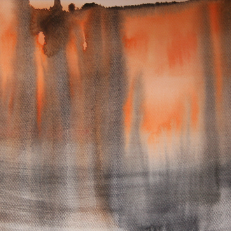 brennender Wald, 30x40 cm, 2008