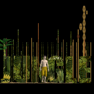 Scénographie de Jungle -  Opéra de Bordeaux -  Compagnie Eclats