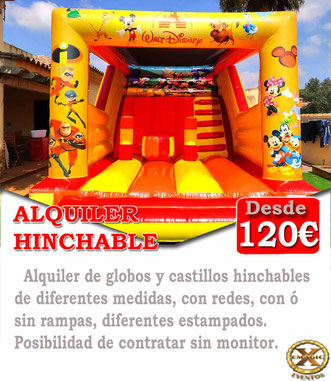 alquiler de hinchables para comuniones en Cadiz