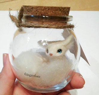 羊毛フェルト 管狐 小さい
