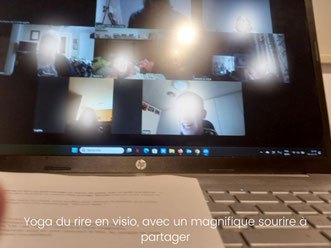 yoga du rire en visioconférence