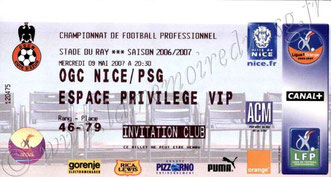 2007-05-09  Nice-PSG (36ème L1)