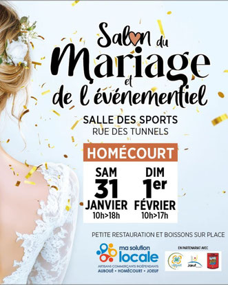 Salon du Mariage de Homécourt - 31 Janvier et 1er Février 2026