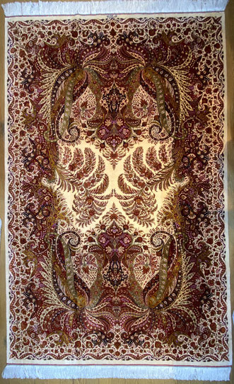 QUMsilk KAFFASH ZADEH工房　ドザールサイズ 約200ｘ130