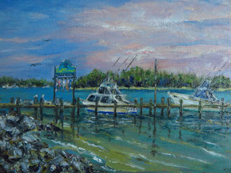 Hiram's Catch of the Day, Oil, 9x12, $ 300