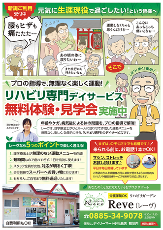 マンガチラシのサンプル1