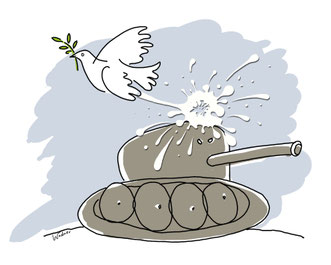 "Friedensgruß" heißt der Siegercartoon in Radeburg