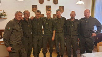 Das Team der AUF/AFH MilKdoK mit Reindl, Grote und Faller