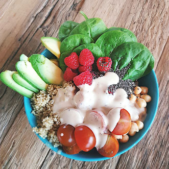 Buddha Bowl vegan Healthlove gesundes Essen Foodtrend