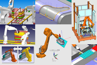 Simulation de votre programme Robot housse de protection robotique