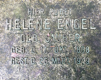 Grabplatte Helene Sauber