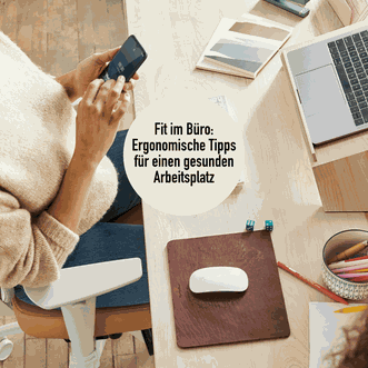 Fit im Büro, haltung Stärkung Rücken