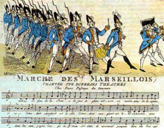 partition de la "Marche des Marseillois"