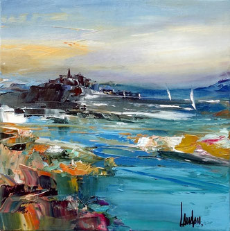 "Trois quart mer" - 30x30 