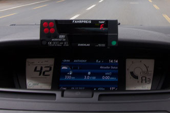 Taxi Lucerne approved taximeter