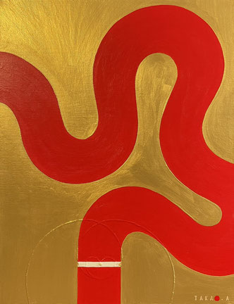 HEBIHANABI S 1   F6   318mm×410mm   2025 Acrylic on canvas