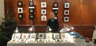 Mon stand de marqueterie contemporaine ( petits formats) .