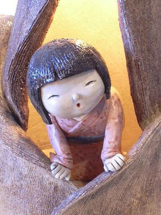 かぐや姫の陶人形 - 遠州森町一宮の創作陶芸工房アートファーム