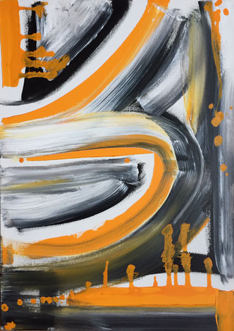 VENDUE - "couleur melon" - 50X70