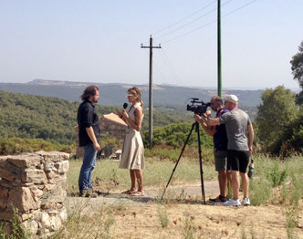 Intervista per il tg