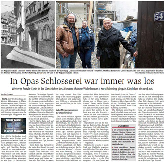 Presseartikel Allgemeine Zeitung Mainz vom 03.03.2022