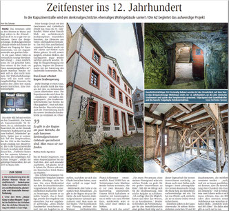 Presseartikel Allgemeine Zeitung Mainz vom 29.12.2022