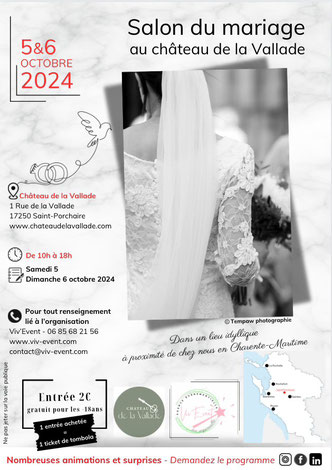 Salon du Mariage au Château de la Vallade - 05 et 06 Octobre 2024