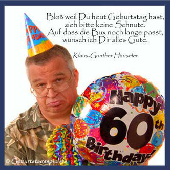GEBURTSTAGSSPRÜCHE • lustig • humorvoll • frech! ️