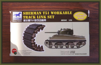 Bronco Ab3542 - 1/35 Sherman T51 Workable Track Link Set