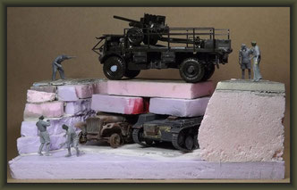 Bedford QL & 6 PDR. Gun, Diorama 1:35, Building Report, Stage 1