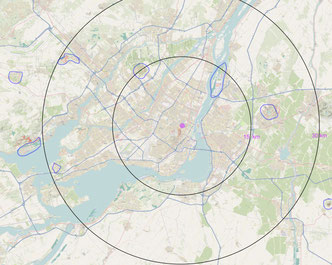 Carte sentiers Montréal