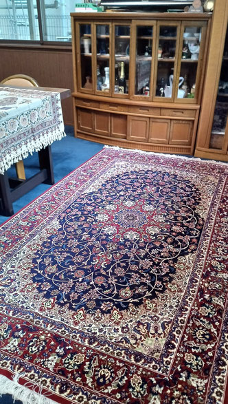 TABRIZ wool&silk 70Raj 縦糸silk 245x150 NEZAM工房