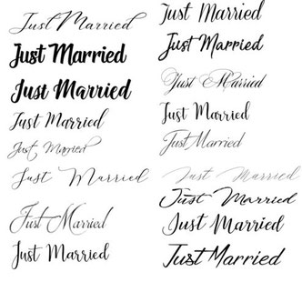 lettertypen kalligrafie tekst spijkerjasje aim your wedding