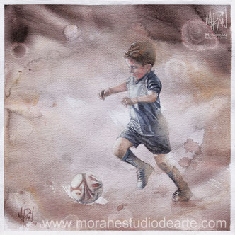 retrato al oleo Mauricio Moran Estudio De Arte 