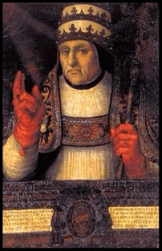 El Papa Calixto III (1378–1458), nacido como Alfonso de Borja, fue el primer Papa español de la influyente familia Borja (Borgia). Su pontificado, aunque breve (1455–1458), marcó el inicio del ascenso de su linaje en la Iglesia católica.