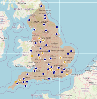 Carte whisky Angleterre