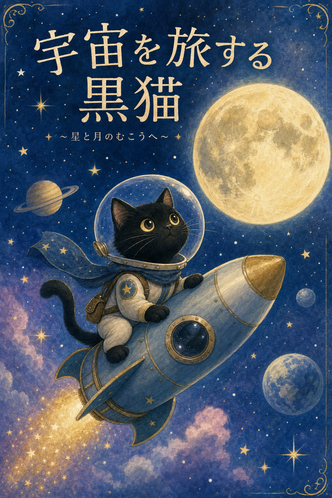 絵本の表紙風AIアート